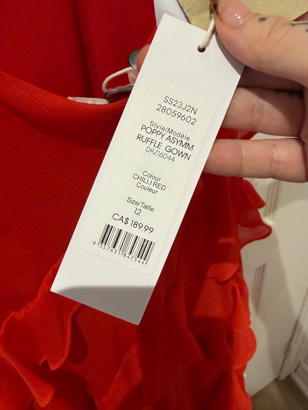 Ever New Red Ruffle Maxi Dress - Picture 4 of 5